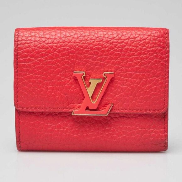 Louis Vuitton Coral Tahiti Taurillon Leather Capucines XS Wallet - Picture 1 of 9